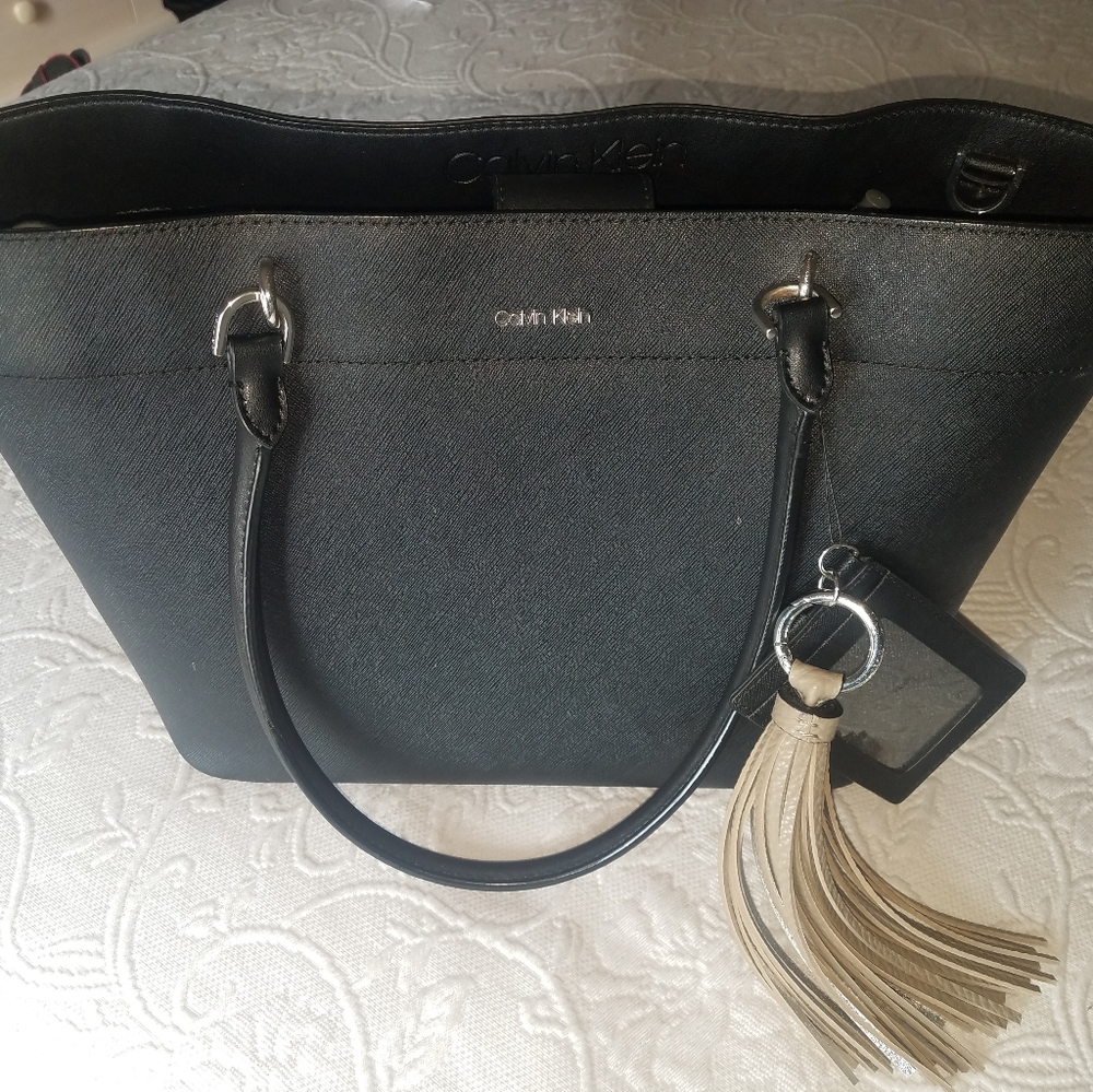 Calvin Klein non-leather black purse